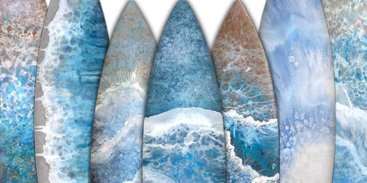 Ride the Tide of Creativity: Surfboard Art by Carolyn Johnson